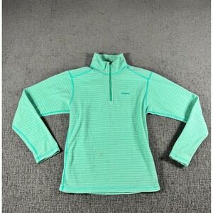 Patagonia Girls Better Sweater 1/4 Zip Fleece Pullover Mint Green Size M 10